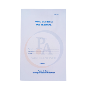 FORM. 840 A - LIBRO DE FIRMAS DEL PERSONAL C/U